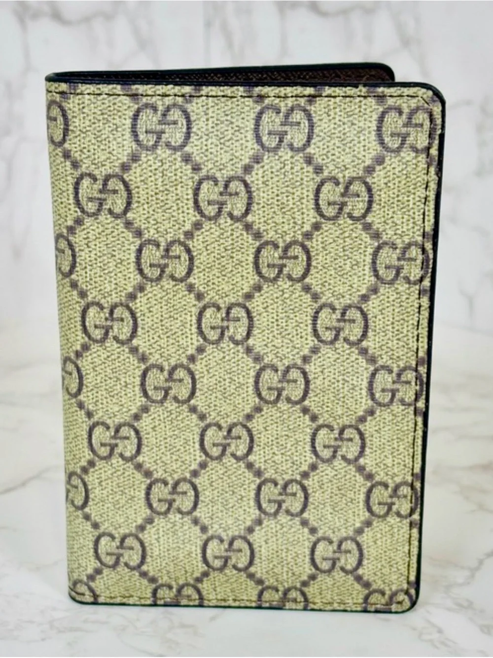 PASSPORT: Beige & Brown GG Monogram, NWOT